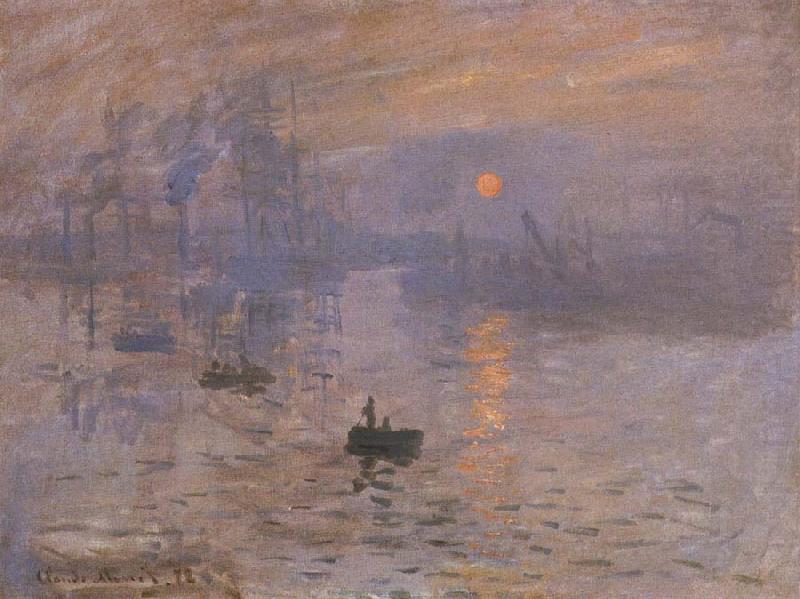 Claude Monet Impression-sunrise china oil painting image